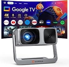 HAPPRUN 2500 ANSI Google TV Built-in Smart Movie Projector for Home Theater chez Amazon US
