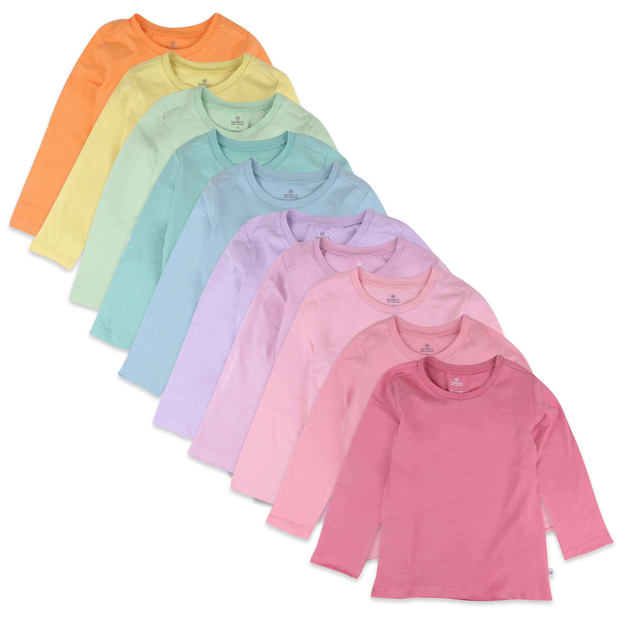 HonestBaby Baby Long Sleeve T-Shirts (10-Pack) chez Amazon US
