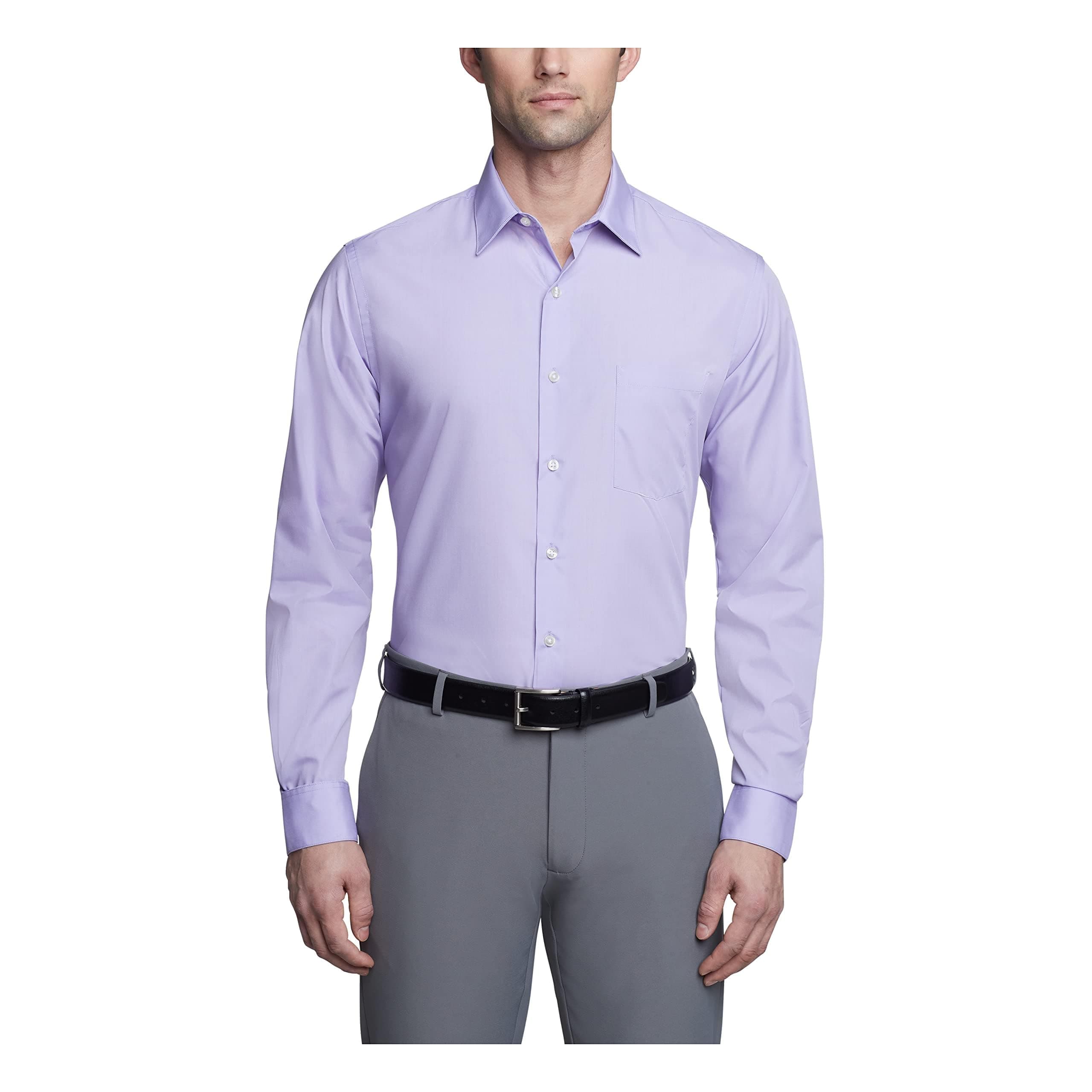 Van Heusen Men's Dress Shirt Fitted Poplin Solid chez Amazon US