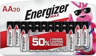 Energizer AA Batteries, Max Double A Battery Alkaline, 20 Count chez Amazon Canada
