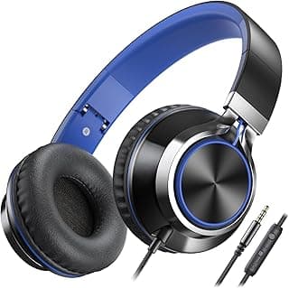AILIHEN C8 Headphones Wired, On-Ear Headphones with Microphone and Volume Control Foldable chez Amazon Canada