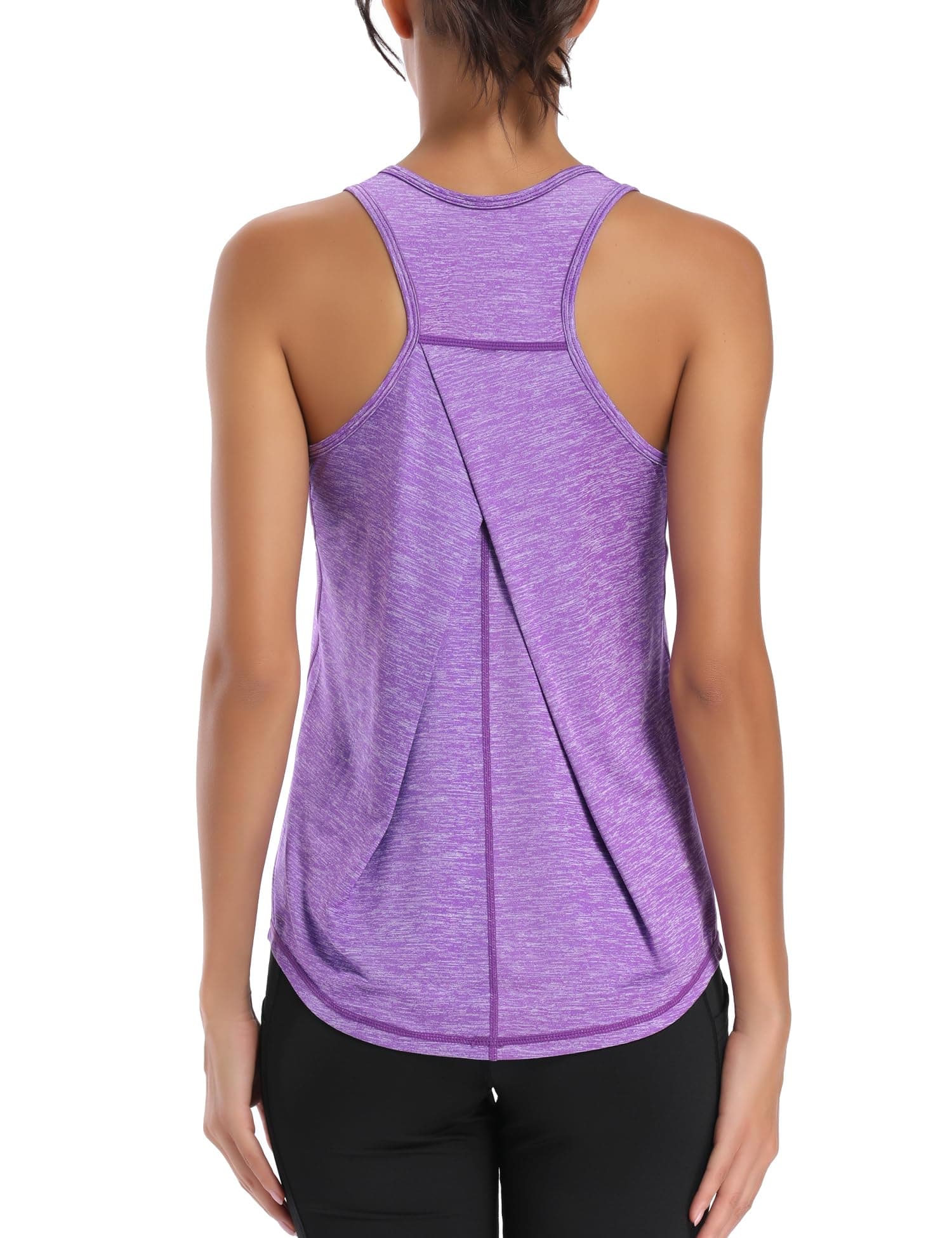 Dawnrole Gym Tops for Women Sleeveless Yoga Fitness Shirts Racerback Sports Top Women chez Amazon UK
