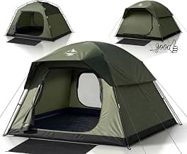 Purebox Tent 4 Person Tents for Camping with 2 Doors & Rainfly chez Amazon US