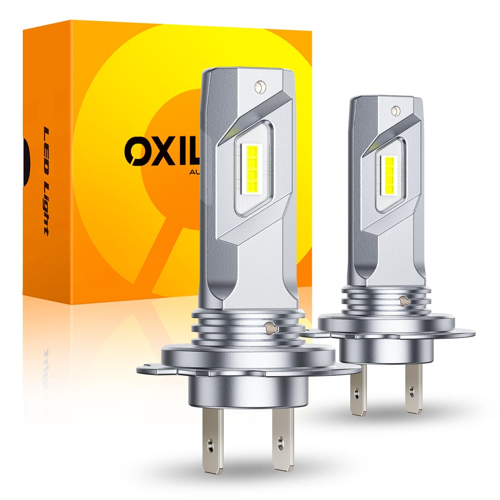 OXILAM H7 LED Headlight Bulb, 6500K Cool White, 1:1 Mini Design,Plug & Play | IP68 Waterproof H7 Led Bulb, Pack of 2 chez Amazon UK