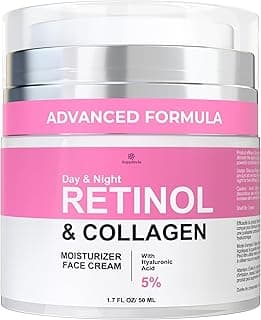 Face Moisturizer Retinol Cream for Men & Women - Day & Night Facial Moisturizer with 5% Sérum anti-âge visage, Collagen... chez Amazon Canada