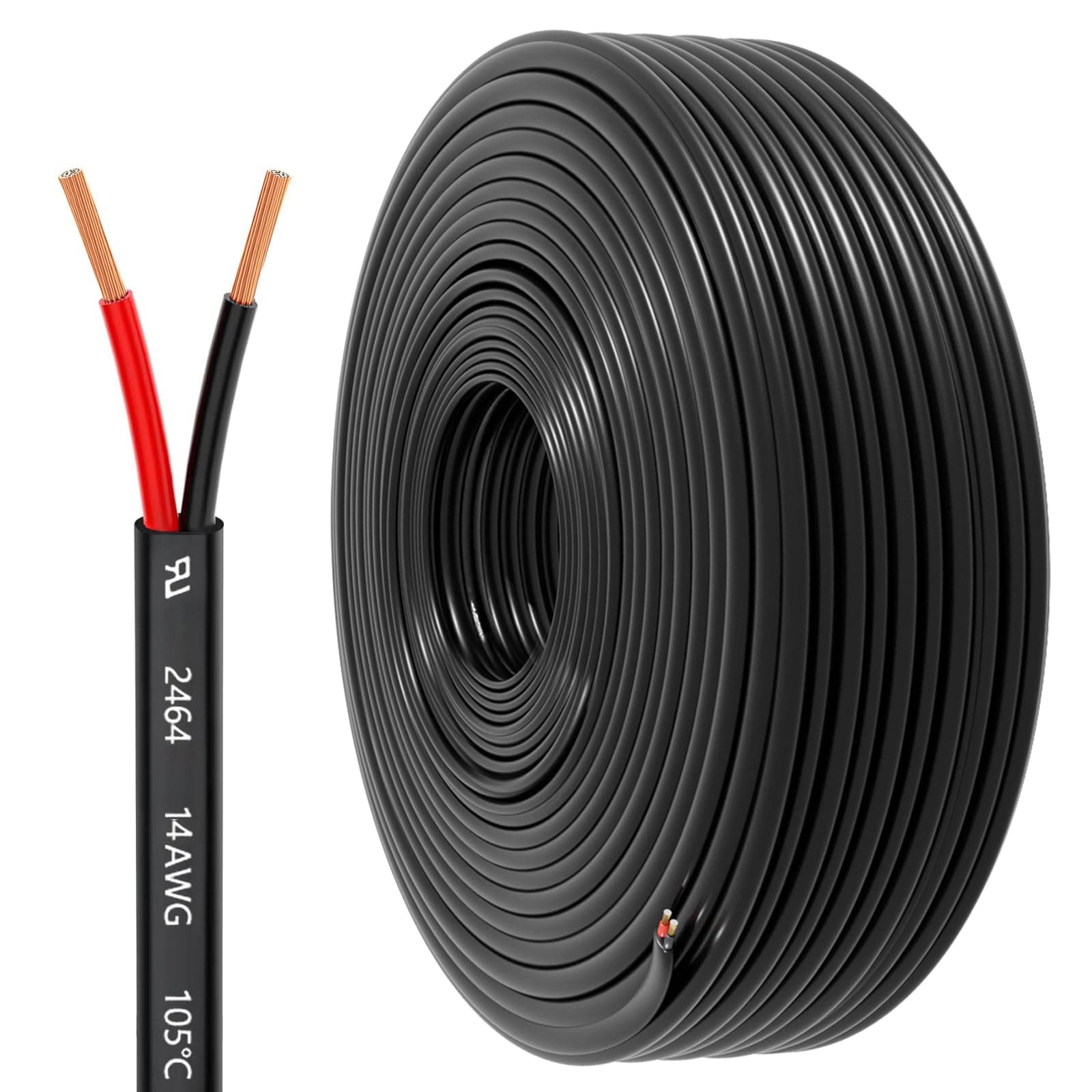 14 Gauge Wire 2 Conductor Electrical Wire, chez Amazon US