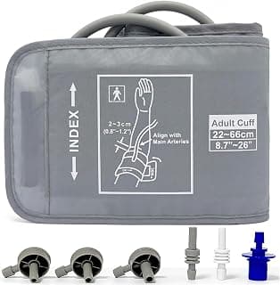 Extra Large Blood Pressure Cuff Replacement (8.7"-26" / 22-66cm) chez Amazon US