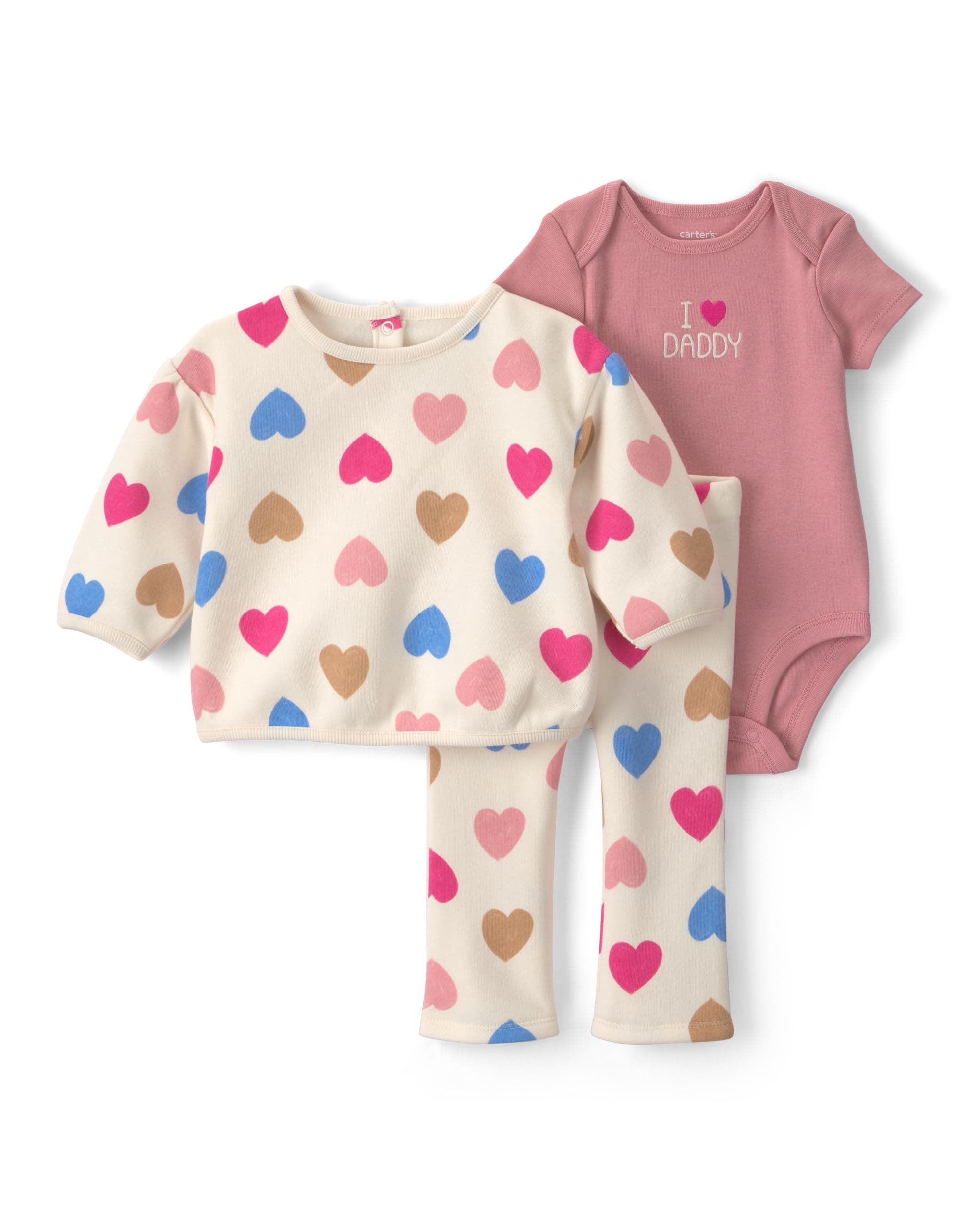 Carter's Baby Girls' 3-piece Bodysuit Pant Sets chez Amazon US