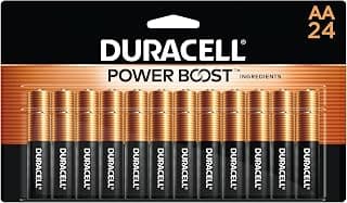 Duracell Piles alcalines Double AA à sommet en cuivre avec ingrédients Power Boost, 24 unités (Paquet de 1) Pile alcaline Double AA à... chez Amazon Canada