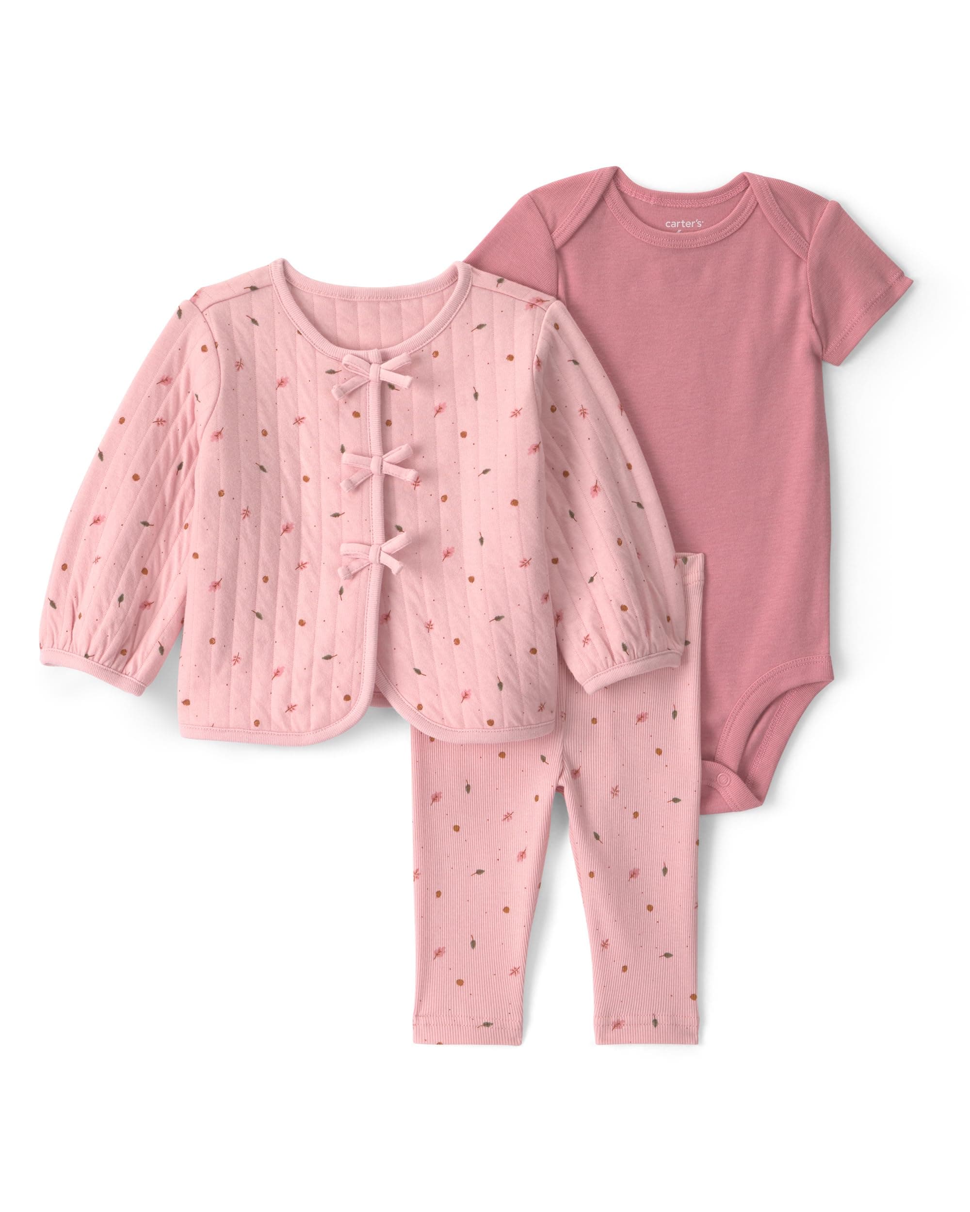 Carter's Baby Girls' 3-piece Bodysuit Pant Sets chez Amazon US
