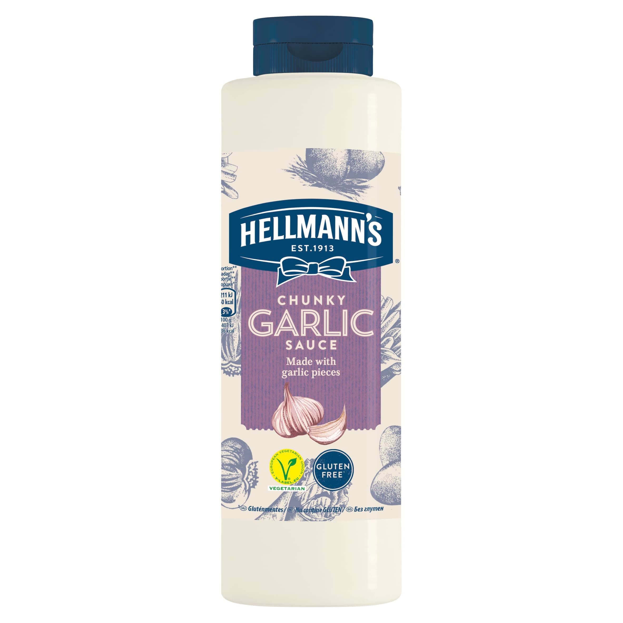 Hellmann's Garlic Sauce, Garlic Mayonnaise Sauce, 850ml chez Amazon UK