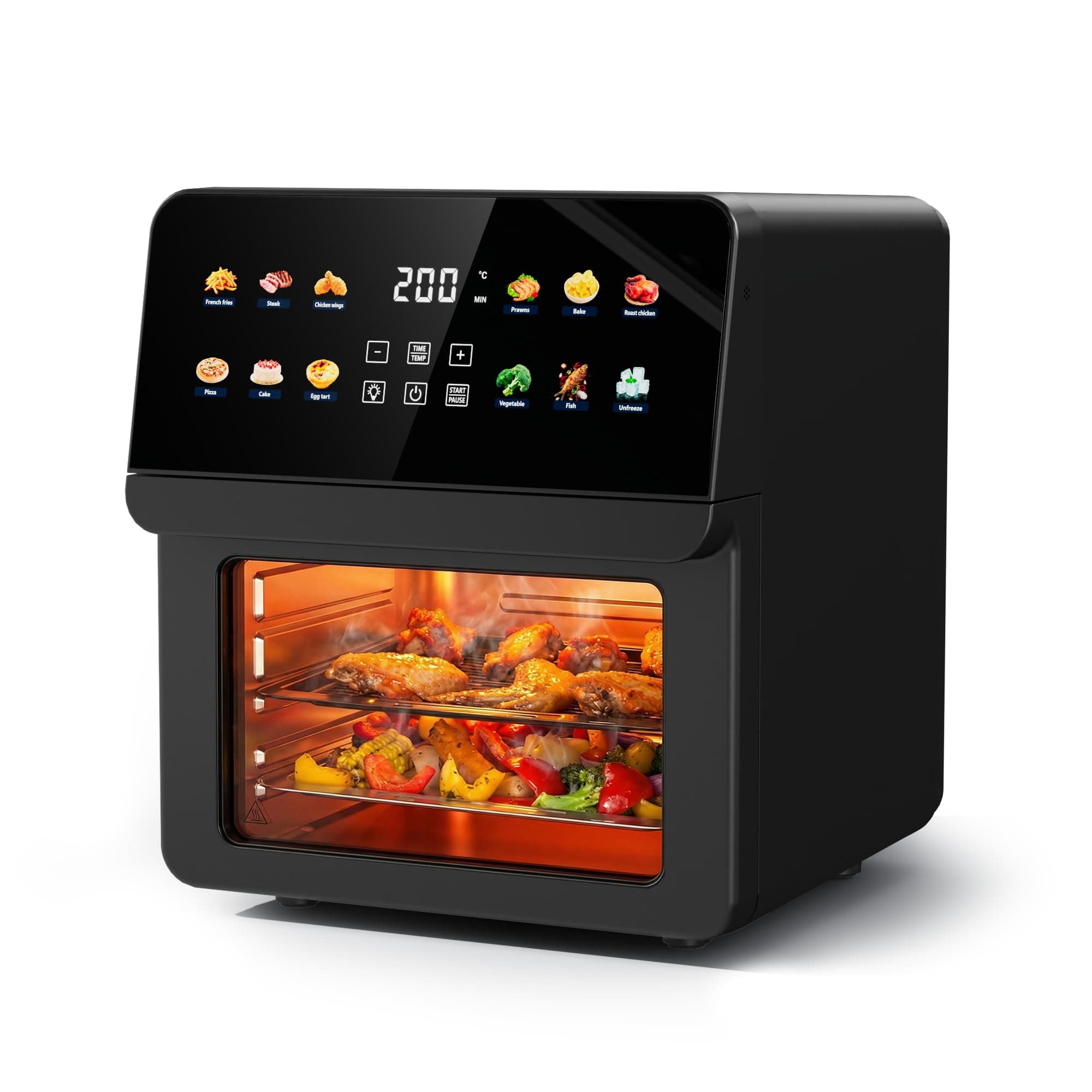 Ludatido 12QT Air Fryer Oven, 8-in-1 Toaster Oven Combo, Family Size, Black chez Amazon US