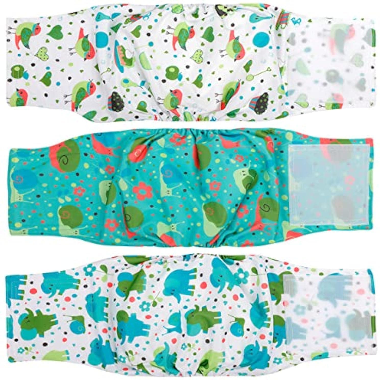 MICOOYO Belly Bands for Dogs, Reusable Dog Nappies Male 3 Pack, Male Dog Wraps Diaper Pants for Doggy Puppy(Small animals, S) chez Amazon UK