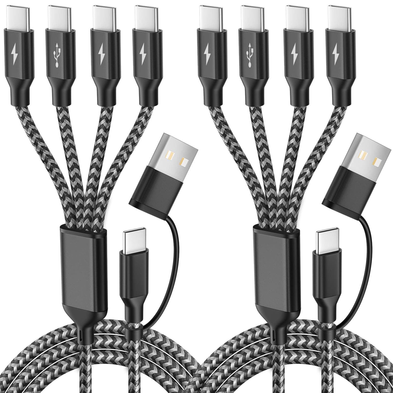 USB C Splitter Multi Charging Cable,4 in 2 chez Amazon US