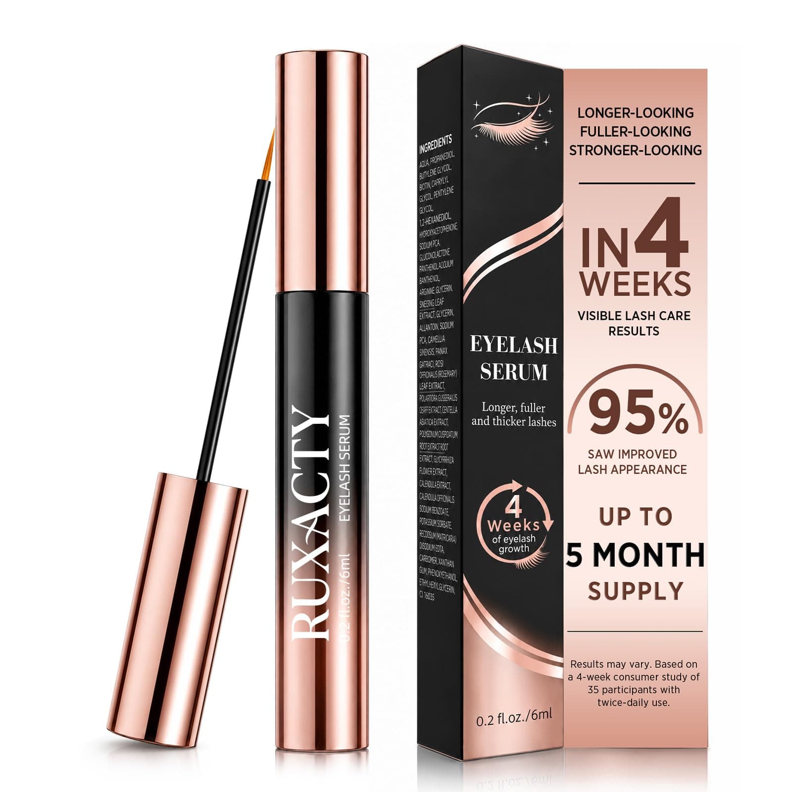 Lash Serum for Eyelash Growth: Peptide & Biotin chez Amazon US