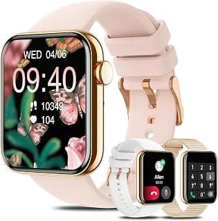 Smart Watch for Women with 3 Bands(Android/iOS) 1.85" HD Smart Women Watch with Calls/Messages Fitness Tracker Watch... chez Amazon Canada