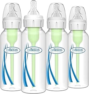 Dr. Brown's Natural Flow Anti-Colic Options+ Lot de 4 biberons étroits 250 ml chez Amazon Canada