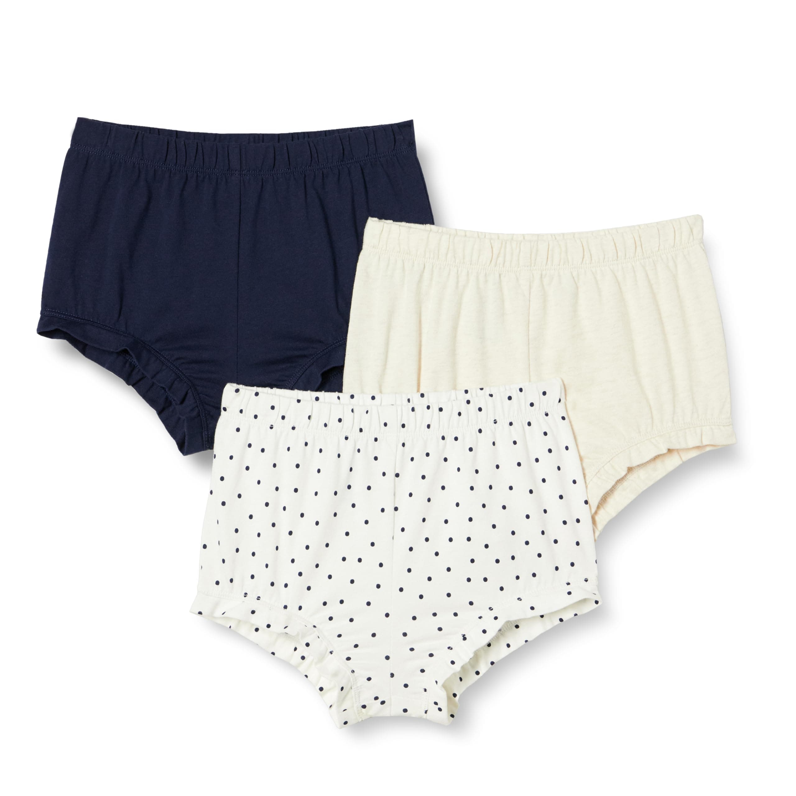 Amazon Essentials Toddlers and Baby Girls' Cotton Bloomer Shorts with Elastic Waist, Pull-on, Pack of 3 chez Amazon US