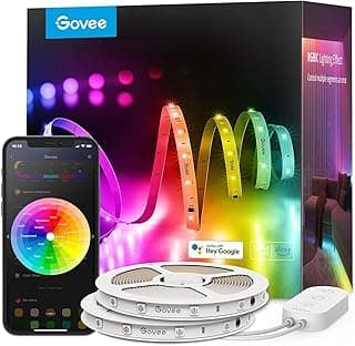 Govee 100ft RGBIC Ruban LED lumineux connecté, Work with Alexa and Google Assistant | LED Lights for Bedroom, WiFi App... chez Amazon Canada