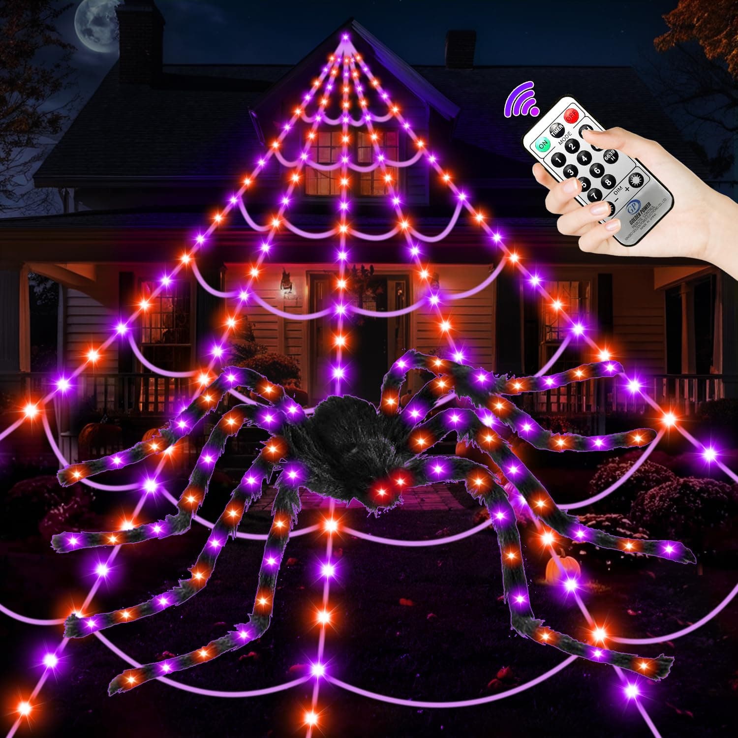 Halloween Decorations Outdoor, 250 LED chez Amazon US