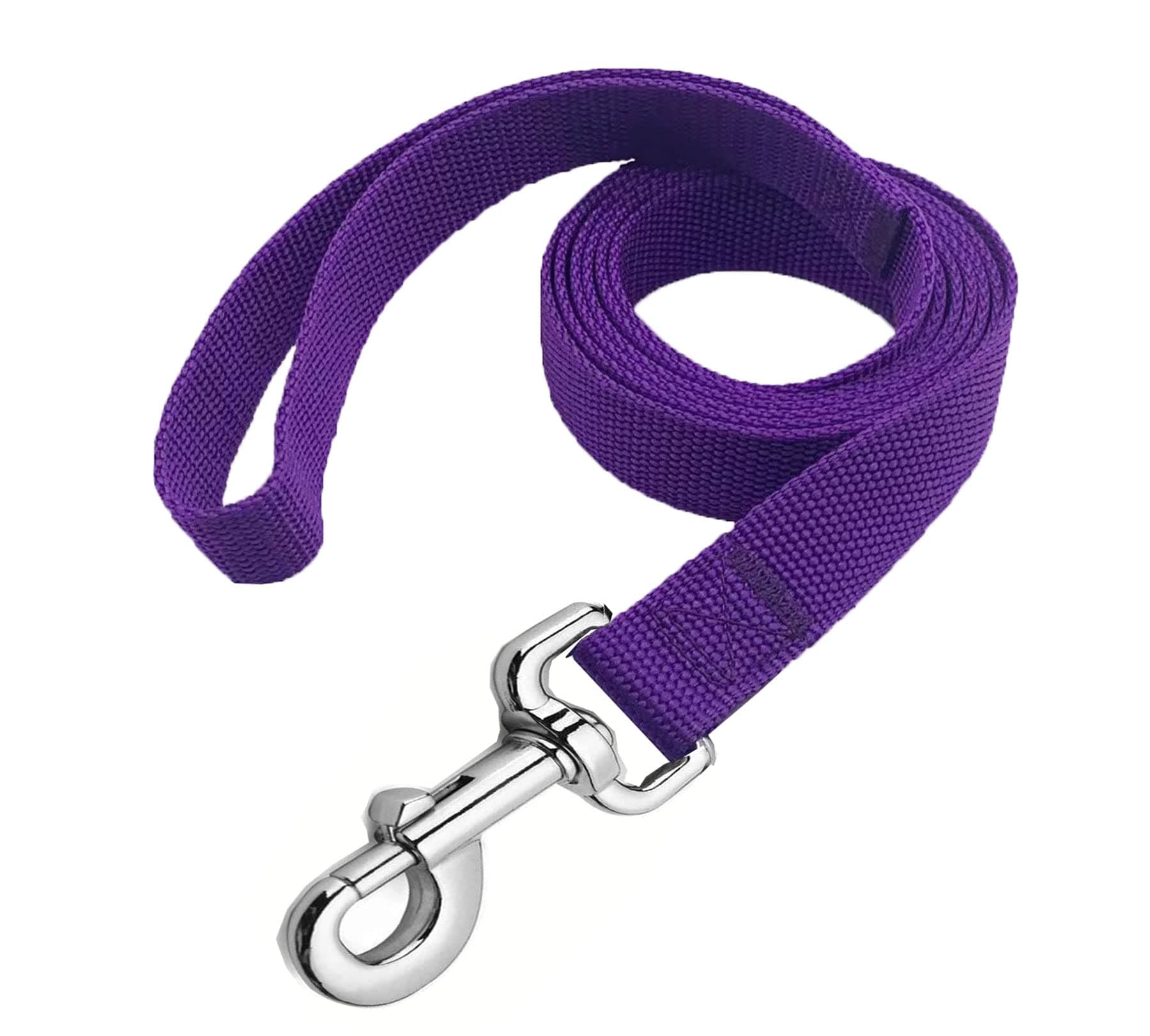 Strong Nylon Dog Leash, 4FT/ 5 FT/ 6FT Dog Leashes for Medium Large Dogs (4FT, Purple) chez Amazon US