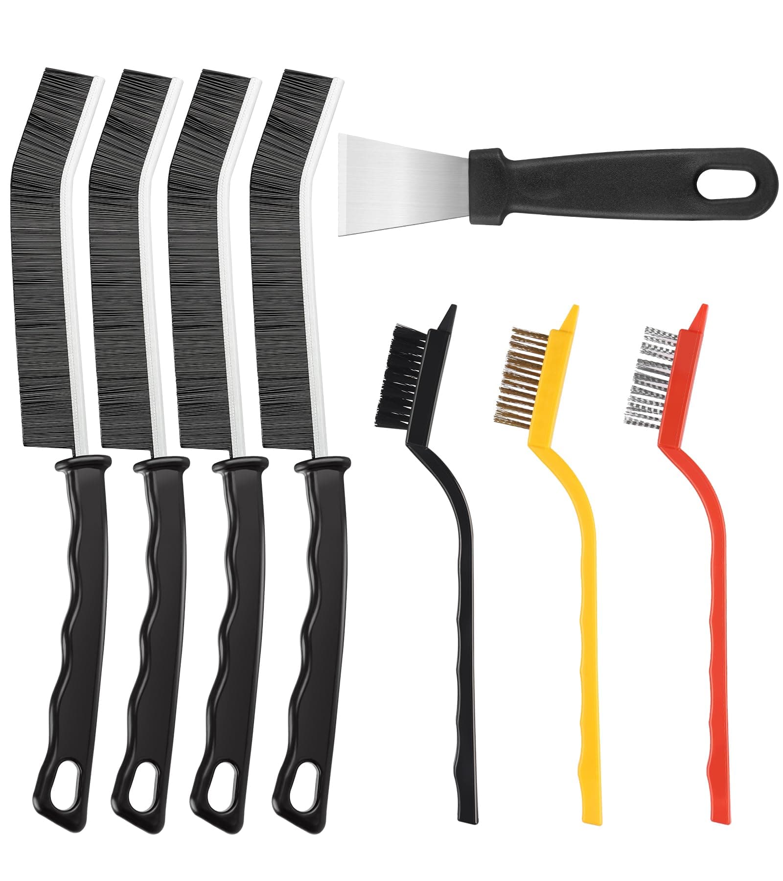 8 Pack Hard Bristles Crevice Cleaning Brush,for Sinks Grout Brush,Bathroom