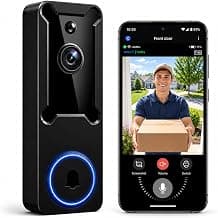 Wireless Home Security Camera, 1080P Battery Powered Video Doorbell Camera chez Amazon US