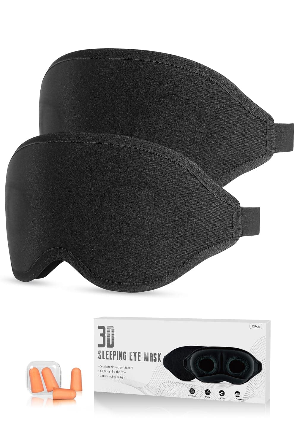 Eye Mask, 2 Pack of Super Soft and Comfortable 3D Sleep chez Amazon UK