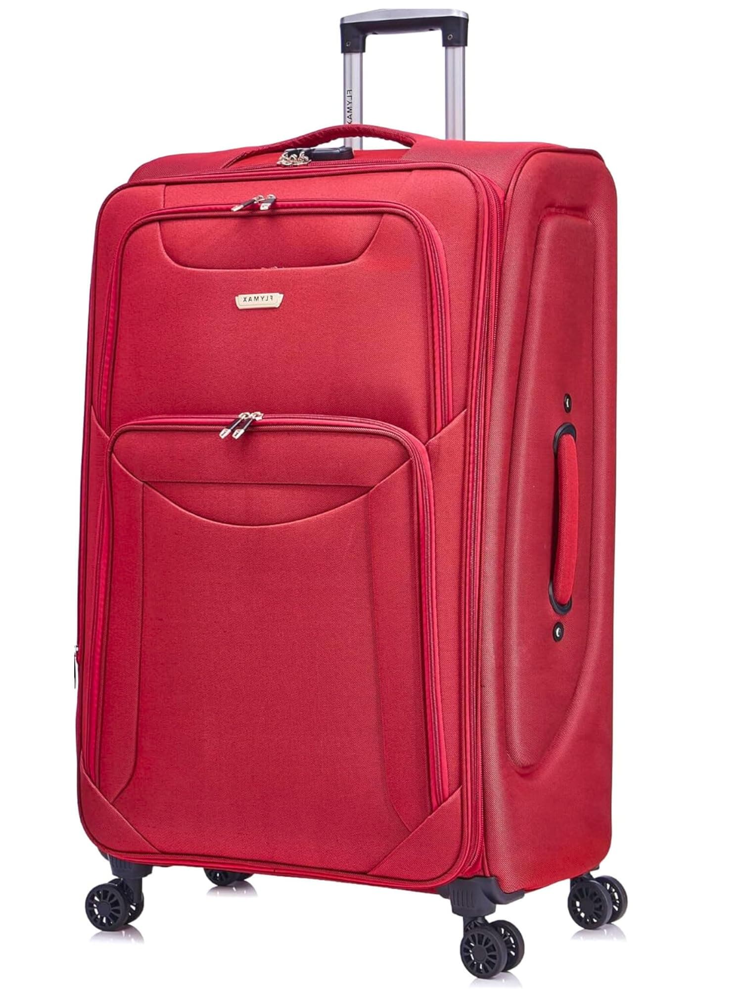 FLYMAX 32" Extra Large Super Lightweight 4 Wheel Suitcase Luggage Expandable with Wheels Red chez Amazon UK