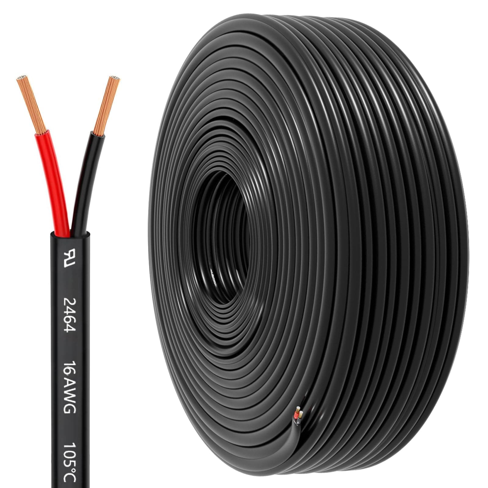 16 Gauge Wire 2 Conductor Electrical Wire, chez Amazon US