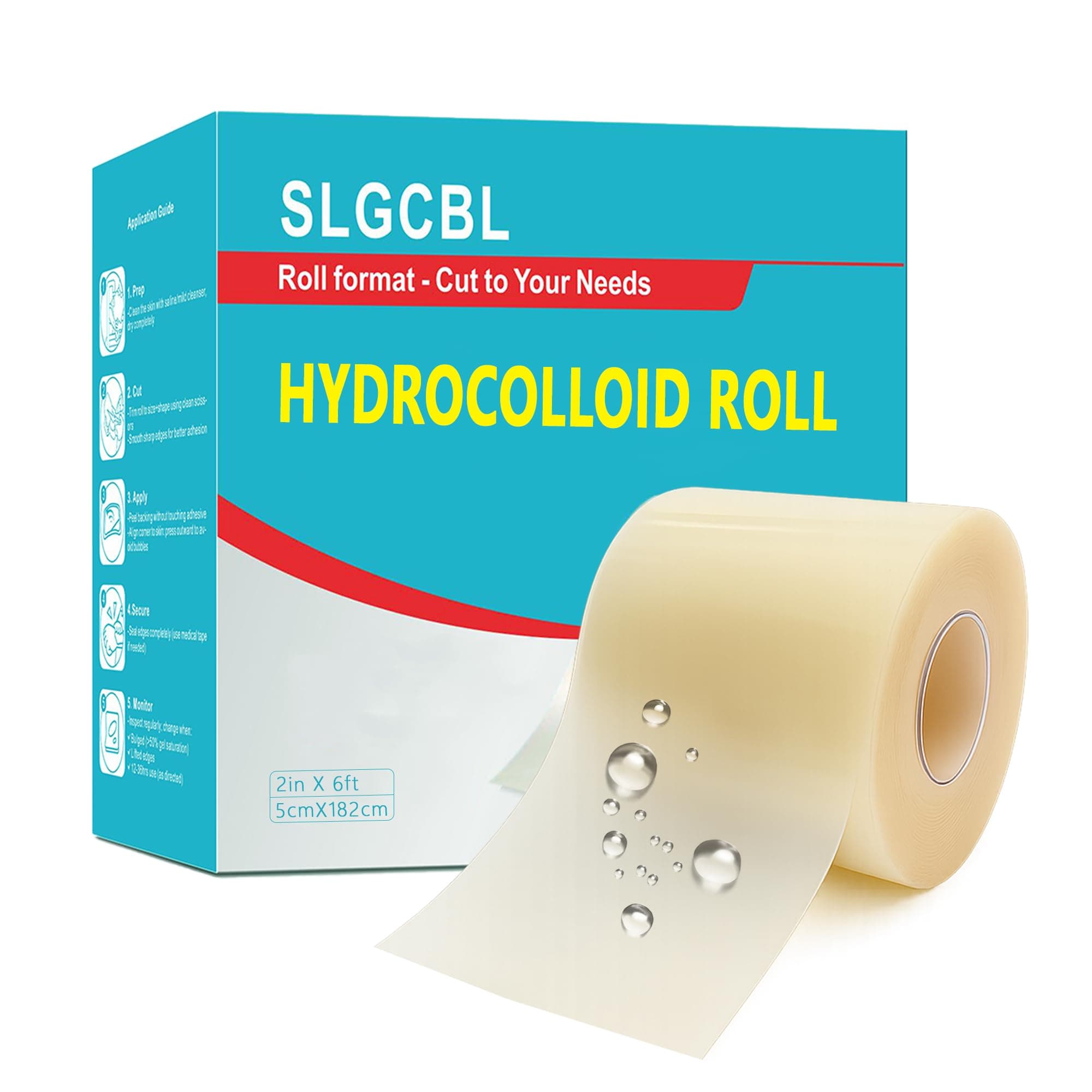 Hydrocolloid Roll, 5cm x 182cm chez Amazon UK