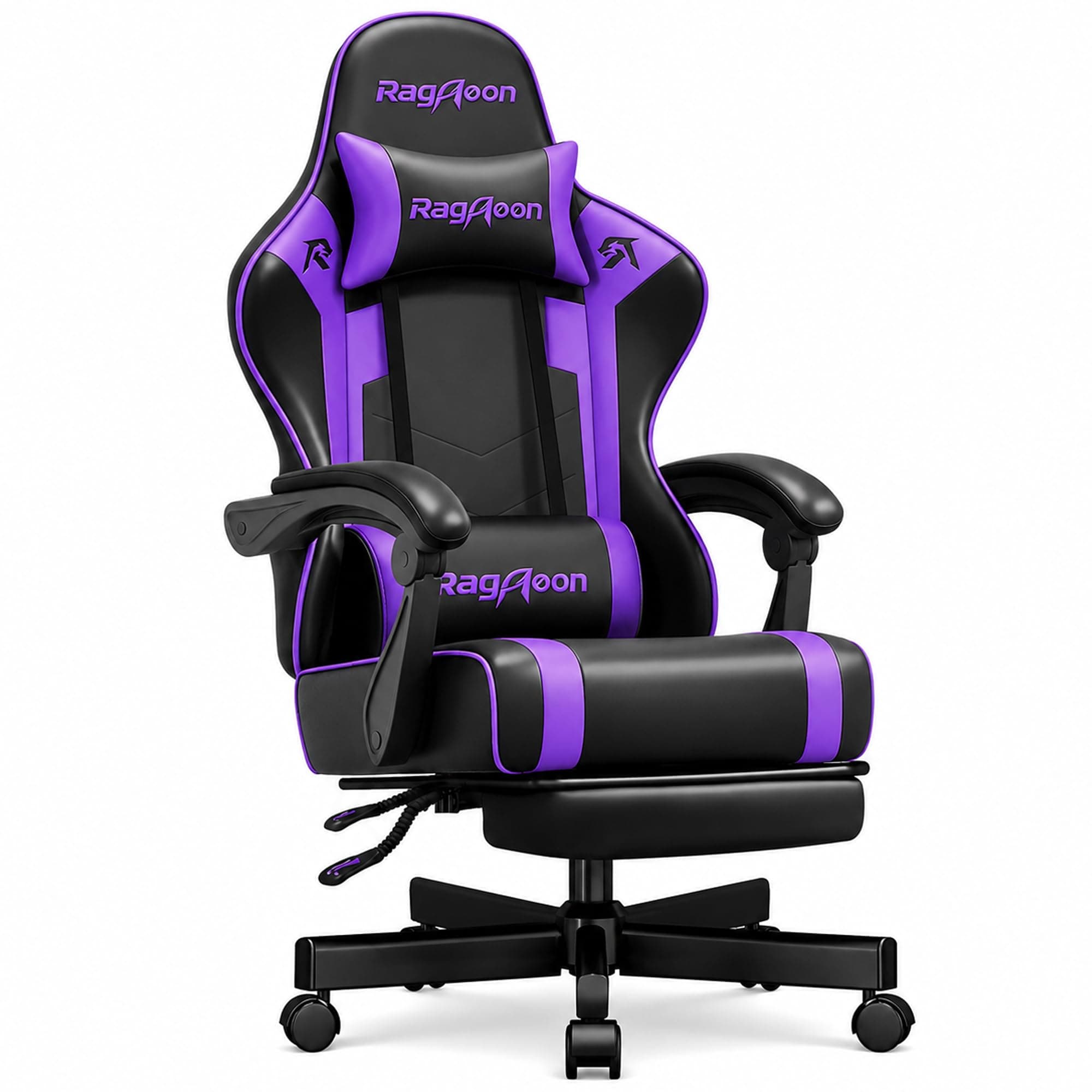 Video Gaming Chair for Adults with Footrest, Ergonomic PC Chair, Purple chez Amazon US
