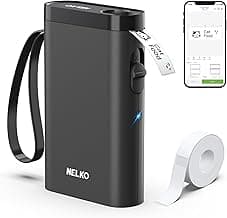 Nelko P21 Label Maker Machine with Tape, Bluetooth Label Printer, Black chez Amazon US