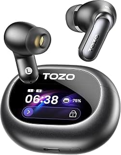 TOZO NC20 Pro Active Noise Cancelling Wireless Earbuds, Smart LCD Screen chez Amazon US