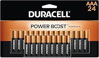 Duracell Piles alcalines AAA à sommet en cuivre avec ingrédients Power Boost, piles triple A, lot de 24 (paquet de 1) pour appareils... chez Amazon Canada