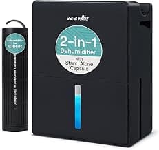 SereneLife Dehumidifier, Quiet 2-in-1 Thermoelectric & Desiccant Dehumidifiers for Home, 85 oz Tank Drying Base w/Small Room... chez Amazon Canada