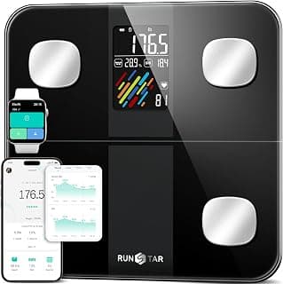 RunStar Smart Scale for Body Weight and Fat Percentage, High Accuracy Digital Bathroom Scale with Large Display for... chez Amazon Canada