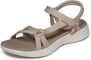 Skechers Women's On-The-go 600-Brilliancy Sport Sandal | Casual, 5GEN Cushioning, Air-Cooled Goga Mat, Machine Washable, Vegan, River...