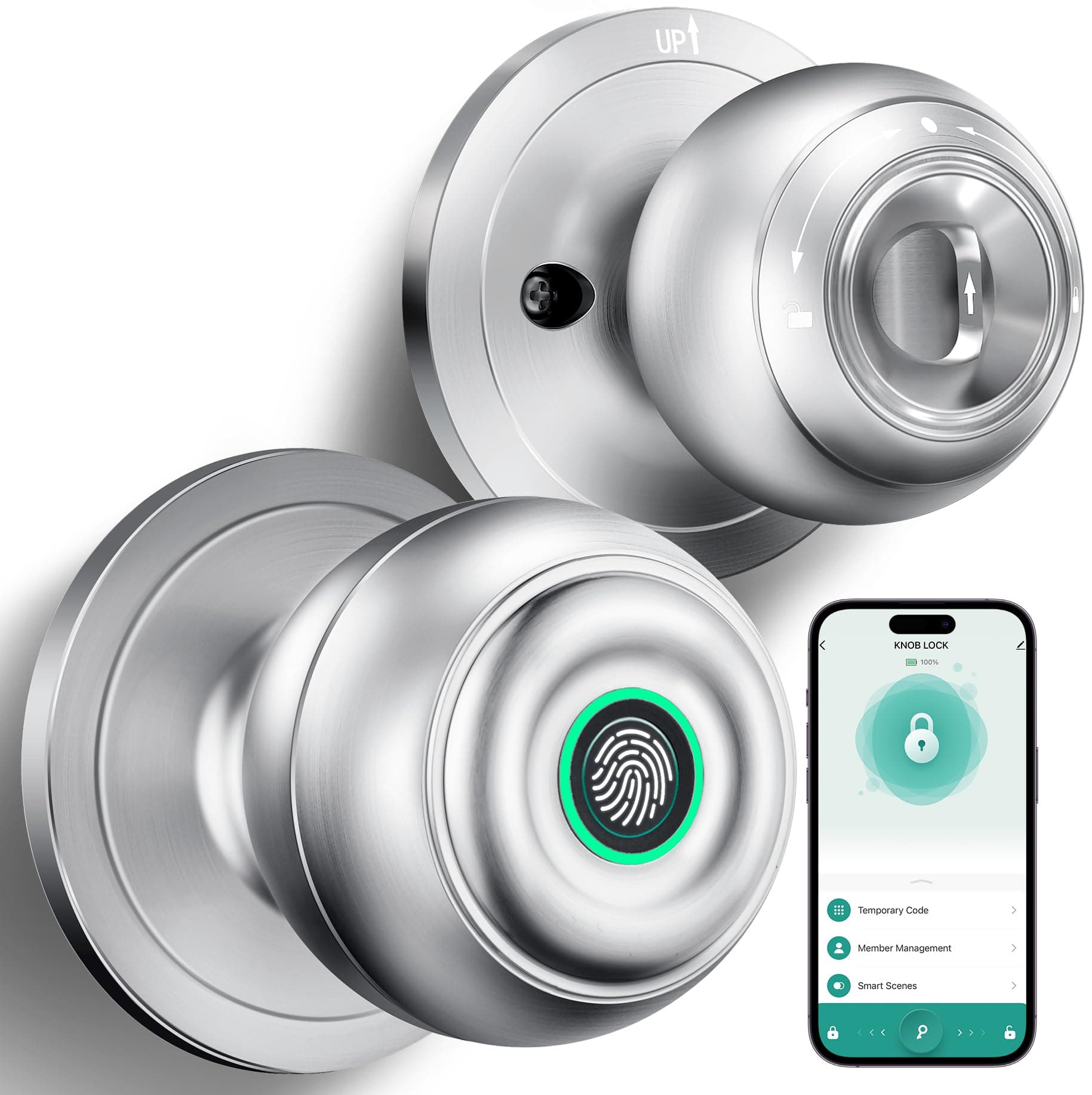 Fingerprint Door Lock, Smart chez Amazon US