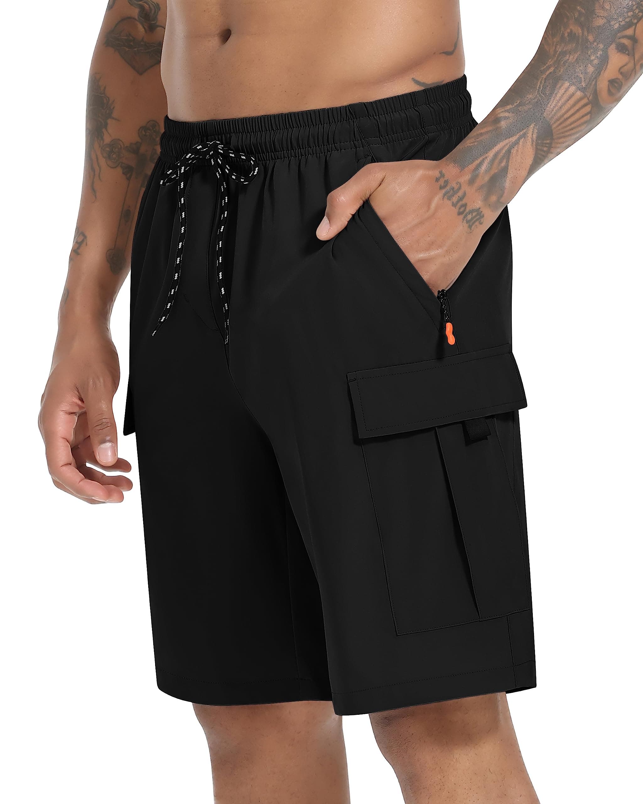 Men's Cargo Shorts Quick Dry Lightweight Stretch Hiking Shorts for Men with 5 Pockets No Lining chez Amazon US