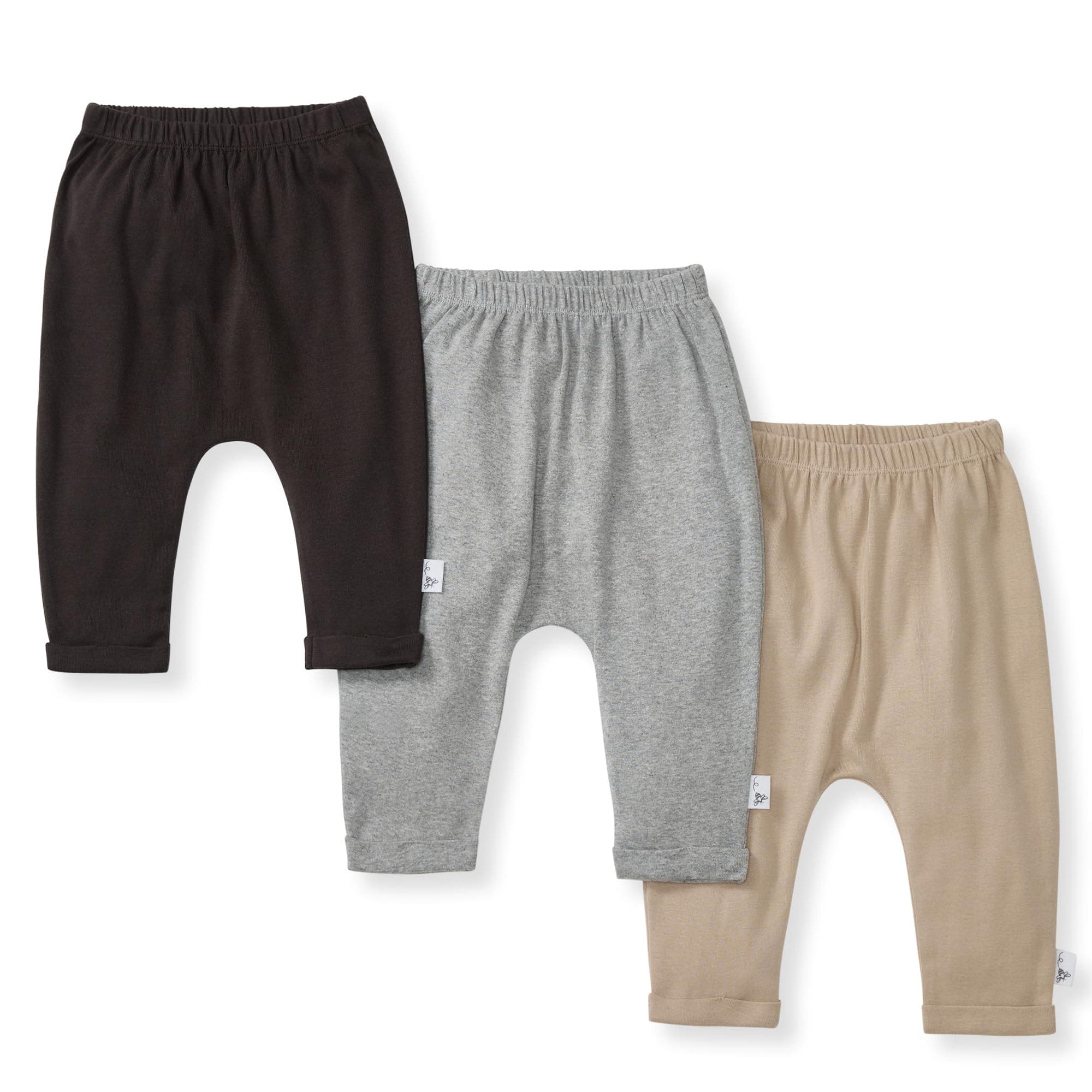 Burt's Bees Baby Unisex Knit Jogger Pants, 3-Pack Baby Sweatpants, 100% Organic Cotton Infant Bottoms chez Amazon US