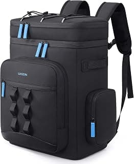 Backpack Cooler Insulated Leakproof 50Cans Lunch Ice Chest Bag Double Deck chez Amazon US