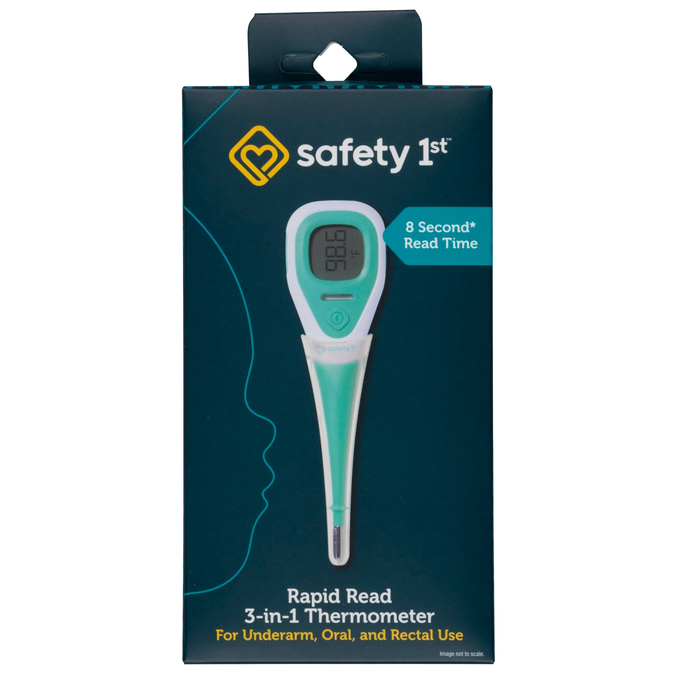 Safety 1st Rapid Read 3-In-1 Thermometer, Aqua, One Size chez Amazon US