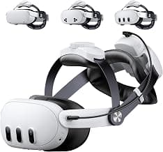 Sangle de tête pour Meta Quest 3S/Quest 2/Quest 3, double bouton réglable, sangle de casque de réalité virtuelle avec deux grands... chez Amazon Canada