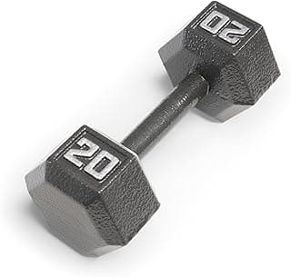 Marcy Hammertone Cast Iron Hex Dumbbell - 3 to 100 lbs. Sold Individually chez Amazon US