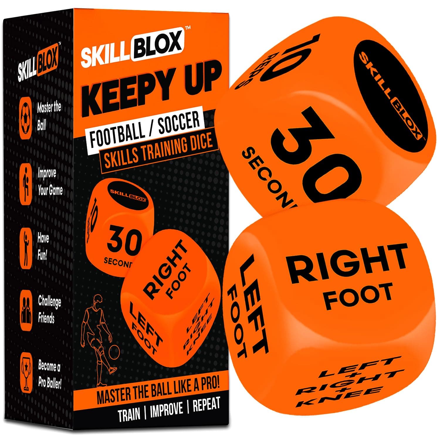 Skill Blox Keepy Uppy Football Dice Game 2 Pack | Football Gifts for Boys | Football chez Amazon UK