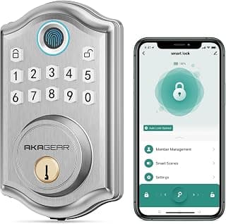 AkaGear DS10 Pro Fingerprint Keyless Entry Door Lock Keypad Deadbolt Lock chez Amazon US