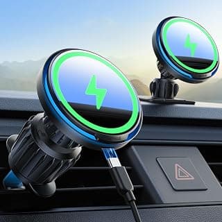 Lamicall pour support de charge MagSafe pour voiture - [2025 Ultra Magnet] Support de téléphone de voiture sans fil de 15W - Supports... chez Amazon Canada