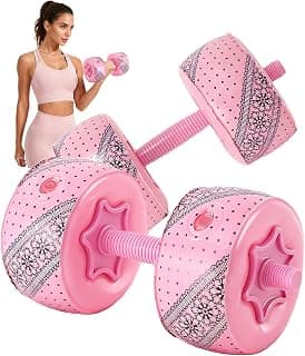 Travel Weights Water Filled Dumbbell Set of 2,6LB Hand Weights for Women at Home Gym Exercise Training chez Amazon US