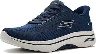 Skechers Men's Go Walk Arch Fit 2.0 Percy Sneaker | Hands Free Slip-Ins, Removable Arch Fit Insole, Ultra Go Cushioning, Machine...